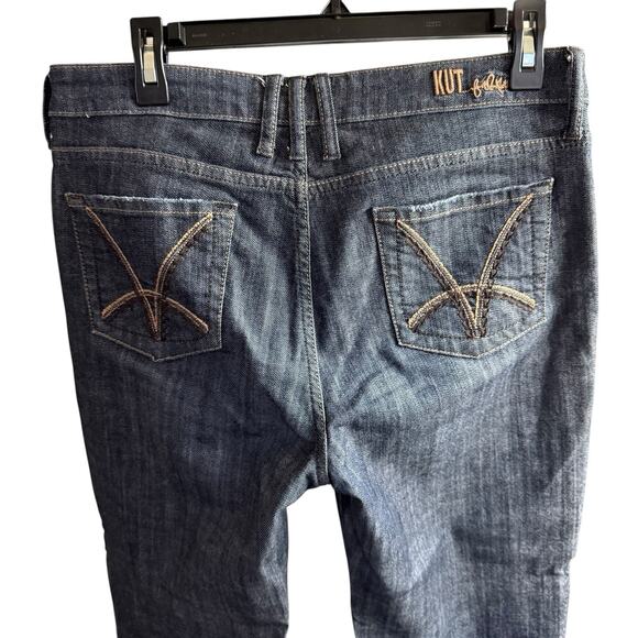 Kut From The Kloth Jeans Boot Cut Dark Wash Blue Denim Womens Size 10 KP011EQMCK - Picture 4 of 11
